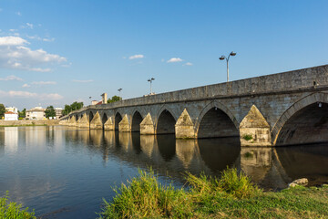 Fototapeta premium Mustafa Pasha Bridge (Old Bridge) in town of Svilengrad, Bulgaria