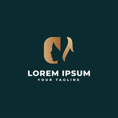 Beauty Logo Gradient Brand For Company. Boutique Logo