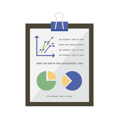 pie charts on document