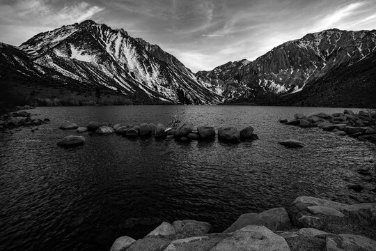 Convict Lake in Black and White