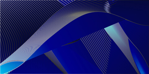 Blue abstract background with line