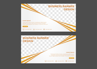 Fototapeta premium simple modern gradient business banner design template