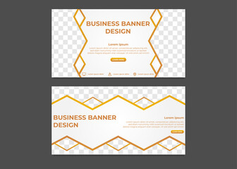 simple modern gradient business banner design template