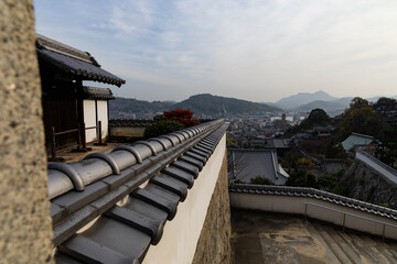 EOSRP.広島県尾道、瓦の向こうの尾道。