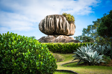 Beautiful view of the Pedra da Cebola Park located in the city of Vitória, Espirito Santo. 