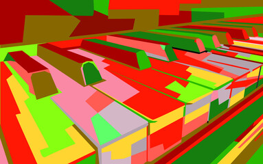 colorful pop art piano vector wpap, illustration, wall art decor wall art decor acrylic illustration