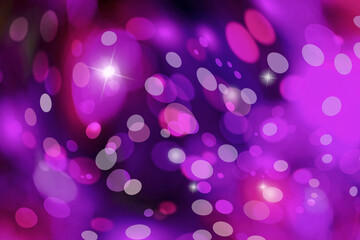 trendy bokeh of violet and purple abstract background.