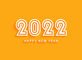 2022 happy new year typography lettering. 2022 new year background