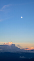 view of the mountains