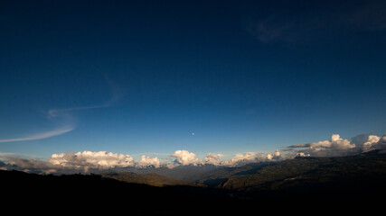 sunrise over the mountains