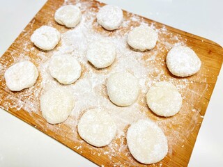 日本の伝統的な正月料理の手作りのおもち。