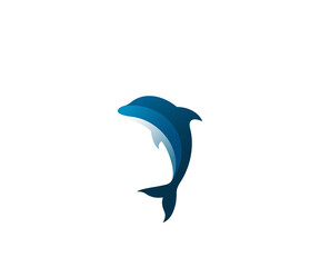 dolphin icon illustration