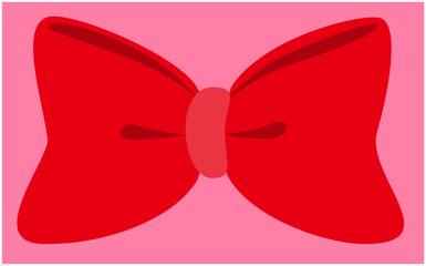 大きな赤いリボン
