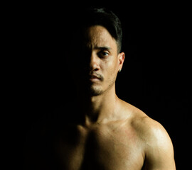 Fototapeta premium Muscular portrait