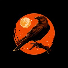 crow illustration