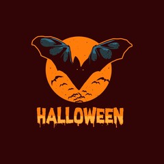 bat halloween illustration