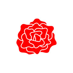 Rose flower icon design illustration vector