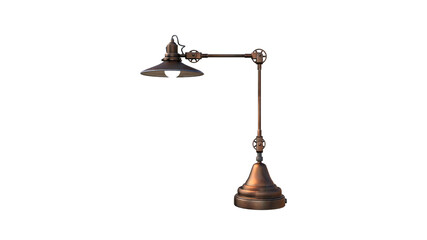 3d model of a table lamp in different angles and poses rendered for your collage as a prop. 3d rendering, 3d illustration.