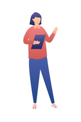 businesswoman with document