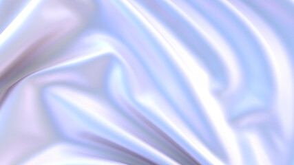 Abstract pearl background like mother-of-pearl fabric waves. 3D Render