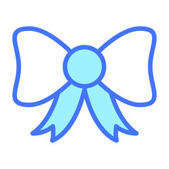 Bow icon, Christmas and celebrations. Outline symbol collection. Editable vector Design