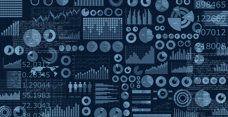 棒グラフや円グラフの様々なビジネス資料、財務グラフ、金融チャート、インフォグラフィック