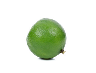 fresh lime isolated on the white background