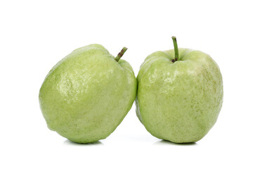 Guava fruit isolated on the white background