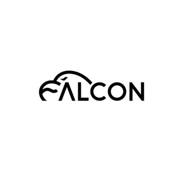 Falcon wordmark, company logo design.