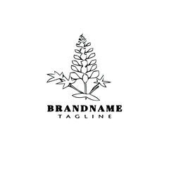 bluebonnet logo cartoon icon design simple black isolated vector illustration
