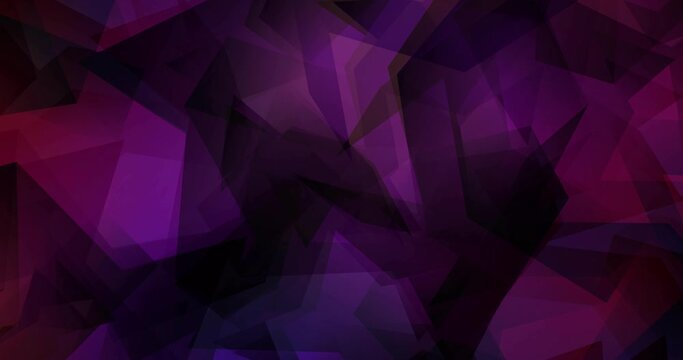 4K looping dark blue, red polygonal video footage. Shining colorful animation in simple style. Slideshow for web sites. 4096 x 2160, 30 fps. Codec Photo JPEG.