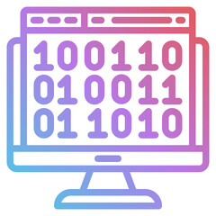 binarycode gradient icon