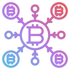 centralized gradient icon