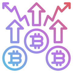 increase gradient icon