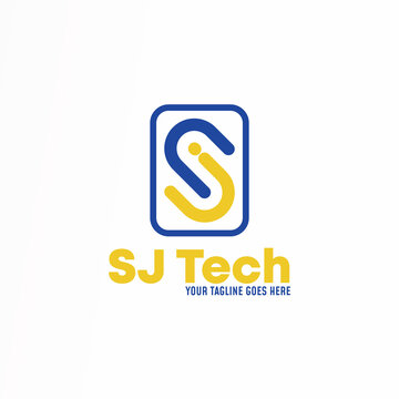 simple letter or word SJ or JS in flip design image graphic icon logo design abstract concept vector stock. can be used as a corporate identity relating to technology and initial