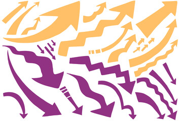 アップ↑とダウン↓の矢印