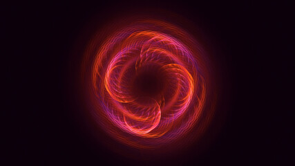 3D rendering abstract mandala fractal background