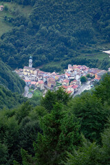 Fototapeta na wymiar village of Giazza near Verona, Italy