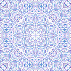 Simple italian maiolica tile seamless ornament. Ethnic structure vector motif. Tapis print design. Stylized italian mayolica tilework repetitive pattern. Interior decor template.