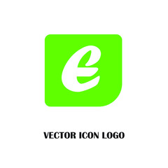 Letter E logo icon design template elements