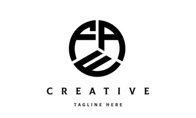 FAE creative circle three letter logo