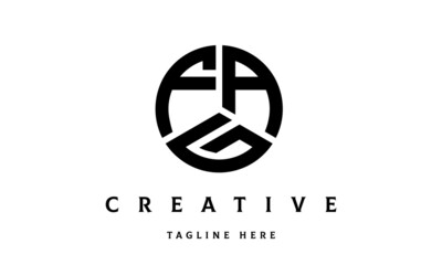 FAG creative circle three letter logo