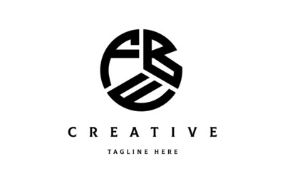 FBE creative circle three letter logo