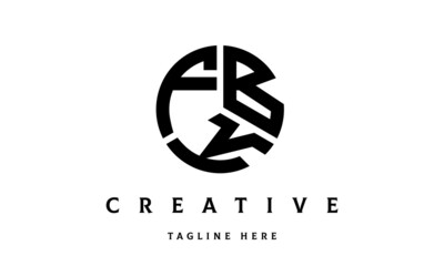 FBK creative circle three letter logo
