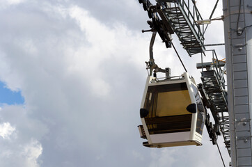 mountain cable car cabin