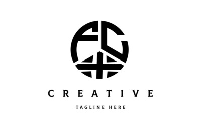 FCX creative circle three letter logo