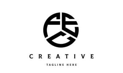 FEC creative circle three letter logo