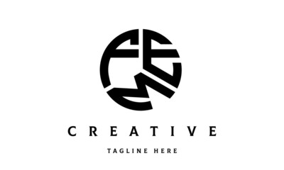 FEM creative circle three letter logo