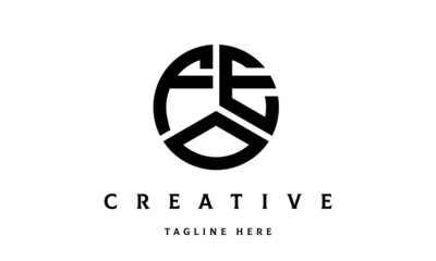 FEO creative circle three letter logo
