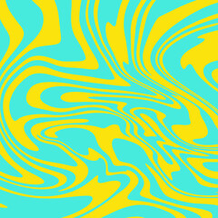 Fototapeta na wymiar vector art liquid marble yellow and blue tosca color combination